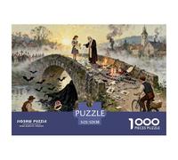 The Legend of Devil's Bridge Wooden Jigsaw Puzzle Waterproof 1000 Piece Puzzles for Adults Gifts Fun Home Decoration