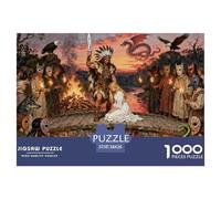 The Legend of Devil's Bridge Wooden Jigsaw Puzzle Waterproof 1000 Piece Puzzles for Adults Gifts Fun Challenging Games