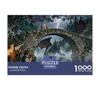 The Legend of Devil's Bridge Wooden Jigsaw Puzzle Waterproof 1000 Piece Puzzles for Adults Gifts Impossible Home Decoration