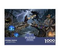 The Legend of Devil's Bridge Wooden Jigsaw Puzzle Waterproof 1000 Piece Puzzles for Adults Gifts Impossible Home Decoration