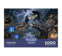 The Legend of Devil's Bridge Wooden Jigsaw Puzzle Waterproof 1000 Piece Puzzles for Adults Gifts Impossible Educational Games