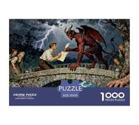 The Legend of Devil's Bridge Wooden Jigsaw Puzzle Waterproof 1000 Piece Puzzles for Adults Impossible Educational Games
