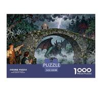 The Legend of Devil's Bridge Wooden Jigsaw Puzzle Waterproof 1000 Piece Puzzles for Adults Impossible Educational Games
