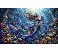 The Legend of The Mermaid 1000 Piece Jigsaw Puzzle,Home Wall Decor,Great Gifts,Educational Toy,Impossible Challenge,Premium Cardboard,Adults & Kids 14+,Stress Relief 52x38cm