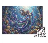 The Legend of The Mermaid 1000 Piece Jigsaw Puzzle,Premium Cardboard,Impossible Challenge,Educational Toy,Home Wall Decor,Gift Idea,Adults & Kids 14+,Stress Relief 70x50cm
