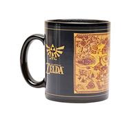 The Legend of Zelda Heat Change Mug (Map Silhouette Design) 11oz Ceramic Coffee Mug, Mugs for Women and Men - Official Merchandise