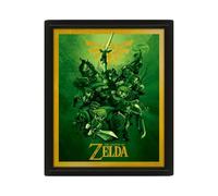 The Legend Of Zelda Link 3D Lenticular Poster, Multi-Colour, 10 x 8-Inch