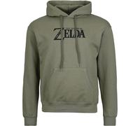 The Legend Of Zelda Logo and Shield Hoodie olive XL