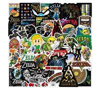 The Legend of Zelda Stickers Car Laptop Phone Guitar Skateboard Motorcycle Bicycle Game Stickers Set Vinyl Waterproof Aesthetic Sticker for Teenagers Children Adults 50 Pieces