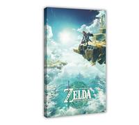 THE LEGEND OF ZELDA TEARS OF THE KINGDOM Canvas Poster Bedroom Decor Landscape Office Room Decor Gift 16x24inch(40x60cm)