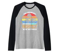 The Legendary Construction Architect Has Retired Present Raglan Baseball Tee