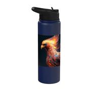 The Legendary Phoenix of Immortality Stainless Steel Insulated Water Bottle