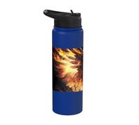 The Legendary Phoenix of Immortality Stainless Steel Insulated Water Bottle