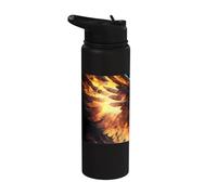 The Legendary Phoenix of Immortality Stainless Steel Insulated Water Bottle