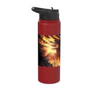The Legendary Phoenix of Immortality Stainless Steel Insulated Water Bottle