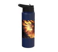 The Legendary Phoenix of Immortality Stainless Steel Insulated Water Bottle