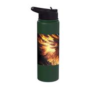 The Legendary Phoenix of Immortality Stainless Steel Insulated Water Bottle