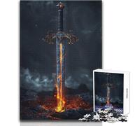 The Legendary Sword Adult Jigsaw Puzzles1000 Pieces Brain Challenge Learning Game Thoughtful Surprise for Celebrations Size 50x75cm