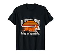 The Legs are Not The Limit Legs are Surprisingly Fast Corgi Value Graphic T-Shirt