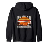 The Legs Are Not The Limit Legs Are Surprisingly Fast Corgi Zip Hoodie