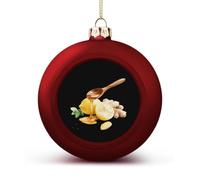 The Lemon And Honey Christmas Baubles Hanging 4PCS