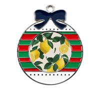 The Lemon And Leaves Christmas Tree Ornaments Decor Circular