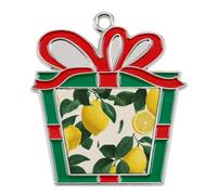 The Lemon And Leaves Christmas Tree Ornaments Decor Trapezoid