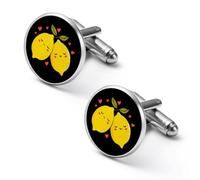 The Lemons Embracing Cute Cufflinks for Men Shirt Studs 1.7cm