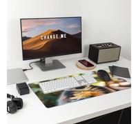 The Lemur Eating Bread Large Gaming Office Mouse Pad-Durable,Non-Slip,Eco-Friendly Desk Mat for Enhanced Comfort and Stability.