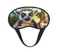 The Lemur Eating Bread Ultimate Eye Mask for Sleeping, Soft and Comfortable Eye Mask, Relaxing Zero Pressure Night Blindfold.