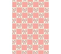 The Lena Notebook - Pretty in Pink with Bows & Charm: Hardcover Journal