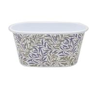 The Leonard Collection Willow Bough Planter For Home & Office | Decorative Oval Flower Plant Pot | Designed By William Morris | Large Metal Planter For Indoor & Outdoor Plants