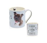 The Leonardo Collection"A House is not A Home Without a Staffy" Mug