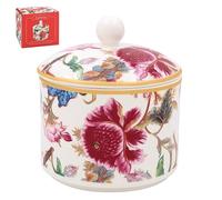 The Leonardo Collection Anthina Sugar Bowl with Lid | Sugar Pot for All Homes & Offices | Ceramic Bowl with Lid for Sugar, Sweetener or Other Snacks