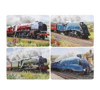 The Leonardo Collection Automobiles Wood Trains Placemats 4A Set of 4