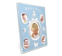 The Leonardo Collection Baby Boy Blue Multi Photo Picture Frame Free Standing Wall Mounted