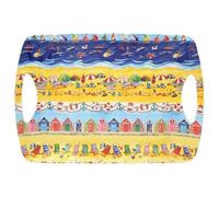 The Leonardo Collection Beach Tray Large Finola Stack For Kitchen & Home | Non Slip Serving Tray For Food | Serving Platter For Lunch & Dinner | Plastic Trays For Tea & Serving Dishes