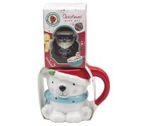 The Leonardo Collection Bear Food Gift Novelty Mug & Chocolate Bomb for Hot Drinks | Reusable Fine China Coffee Cups for Kitchen & Home | Durable Printed Tea Mugs for Every Occasion