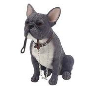 The Leonardo Collection Blue French Bulldog Sculpture Ornament Dog Studies Figurine
