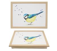The Leonardo Collection British Birds by Clemency Bunn Wood Bluetit Laptray