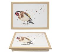 The Leonardo Collection British Birds By Clemency Bunn Wood Goldfinch Tray