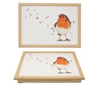 The Leonardo Collection British Birds by Clemency Bunn Wood Robin Laptray