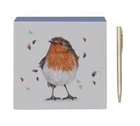 The Leonardo Collection British Birds By Clemency Robin Memo Block With Pen