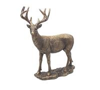 The Leonardo Collection Bronzed Deer Figurine For Home & Office | Home Decor Ornaments Gift For Women & Men | Beautiful Figurine For Indoor & Outdoor | Living Room Decor Ornaments
