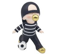 The Leonardo Collection Bubble Gum Boy Football Ornaments for Home Decor | Friendship Gifts for Women & Men | Lovely House for Shelves & Living Room Accessories | Modern Decorative Home Accessories