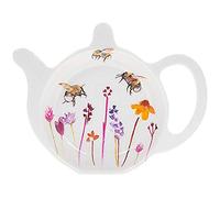 The Leonardo Collection Busy Bees Teabag Tidy By Jennifer Rose Gallery | Delightful Bee-Inspired Design | Hand-Painted Resin | Practical and Decorative | Nature-Inspired Tea Time Accessory