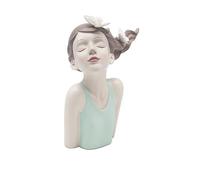 The Leonardo Collection Butterfly Girl Figurine Green Papillon Chic Fairy Ornament 27cm Resin Home Decor