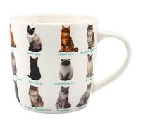 The Leonardo Collection Cats Mug, Tea and Coffee Mugs for Hot Drinks | Fine China Printed Mugs for Kitchen & Home | Reusable Ceramic Cups for Every Occasion | Birthday Gifts for Women & Men