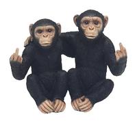 The Leonardo Collection Cheeky Monkeys Twin Figurines Statues For Home Decor | Ideal Ornaments Friendship Gifts For Women & Men | Lovely Table Centerpiece & Living Room Accessories