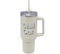 The Leonardo Collection Chill Out Double Walled Stainless Steel Drinks Cup 1200ml for Kitchen | Lovely Coffee Cup Set for Home & Office | Coffee & Tea Cups for Enjoying Hot Drinks